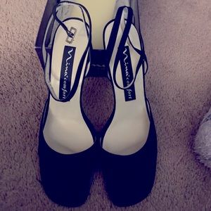 Black Ankle Strap Sandals